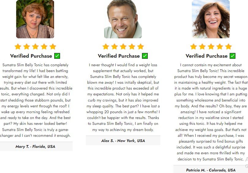 Sumatra Slim Belly Tonic Reviews
