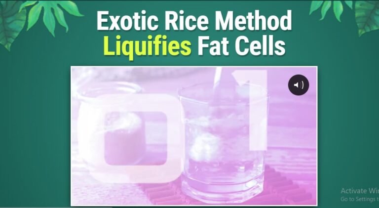exotic rice method liquifies fat cells