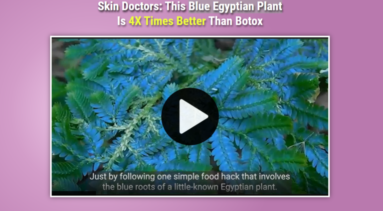 Blue Egyptian Plant for Skin Benefits